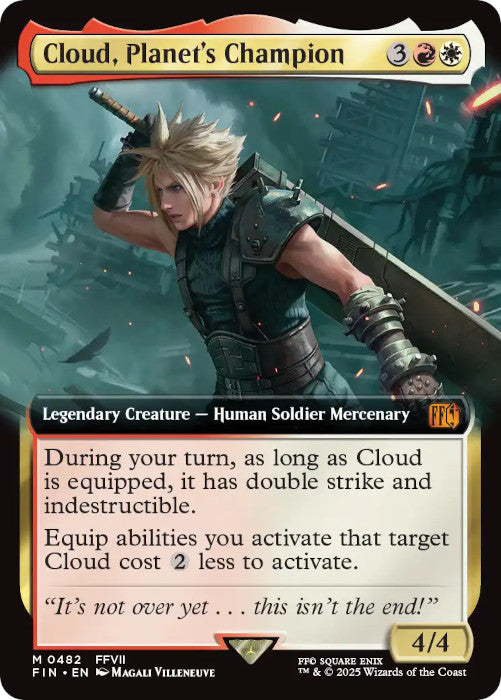 EXTENDED ART Cloud, Planet's Champion - #482 - Mythic Final Fantasy