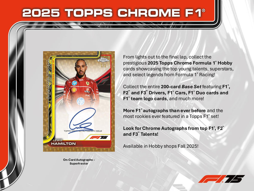2025 Topps Chrome Formula 1 F1 1 Box Opening - #30679・Random Pack (Release Day)