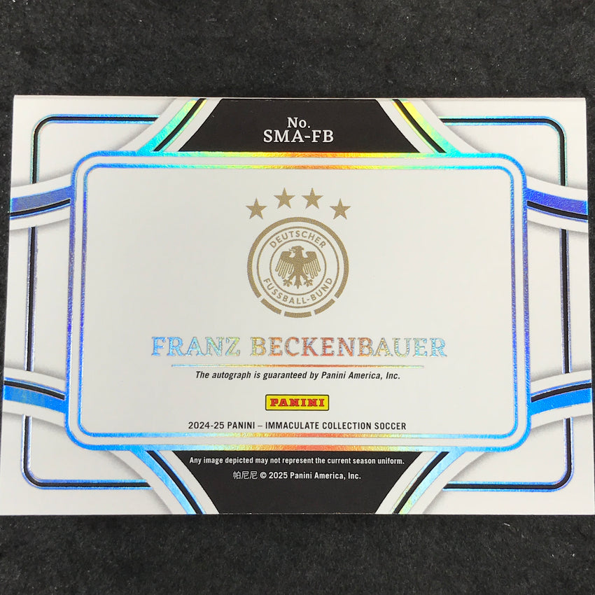 2024-25 Immaculate Soccer FRANZ BECKENBAUER Signature Moves Auto Booklet 83/99