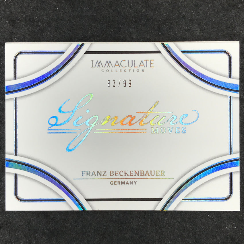 2024-25 Immaculate Soccer FRANZ BECKENBAUER Signature Moves Auto Booklet 83/99
