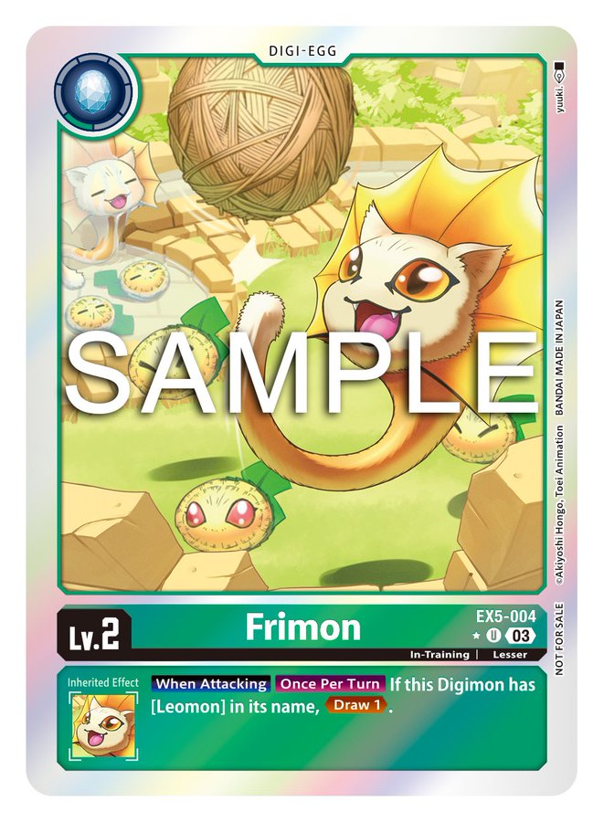 Frimon EX5-004 - EX05 Animal Colosseum Box Topper Promo