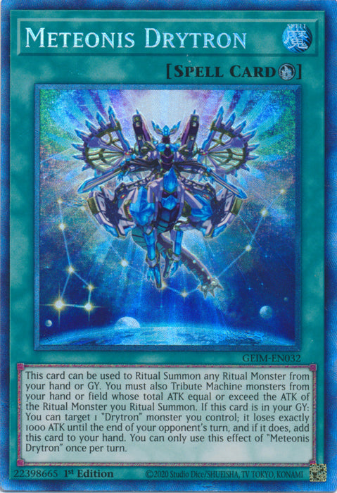 [COLLECTOR'S RARE] Meteonis Drytron - GEIM-EN032 - 1st Edition