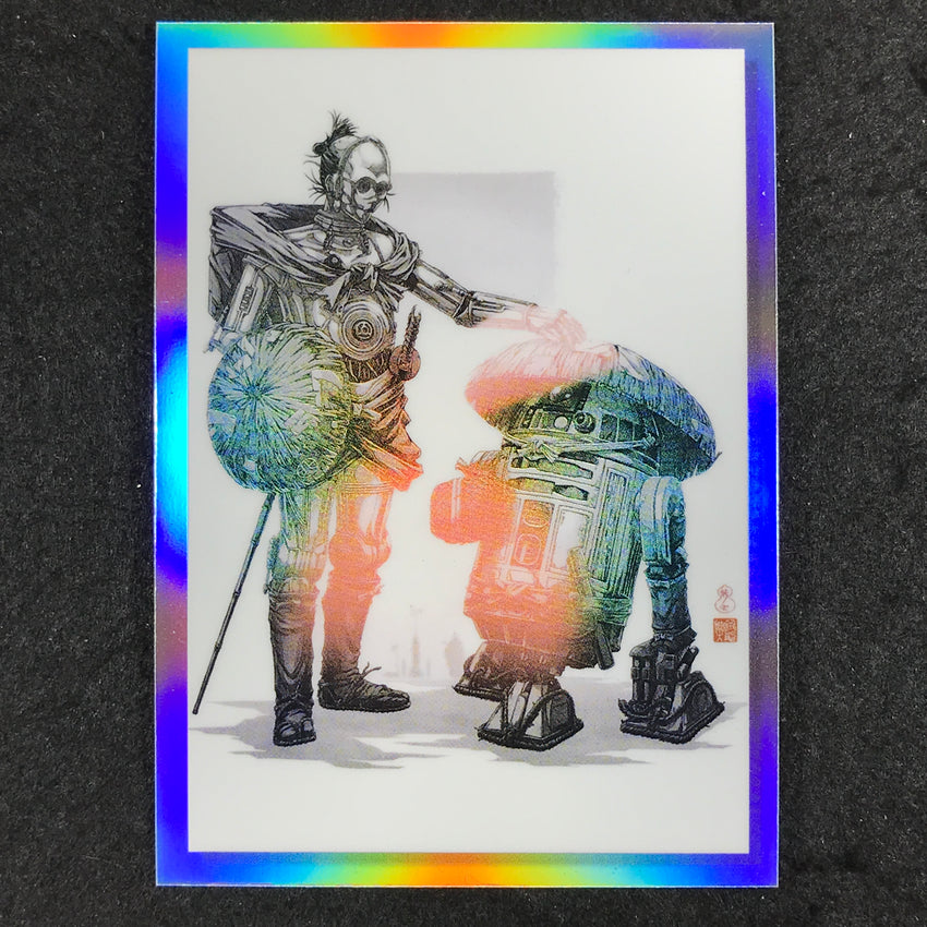 2023 Star Wars Galaxy Chrome R2-d2 And C3po Galactic Visions Refractor No 17