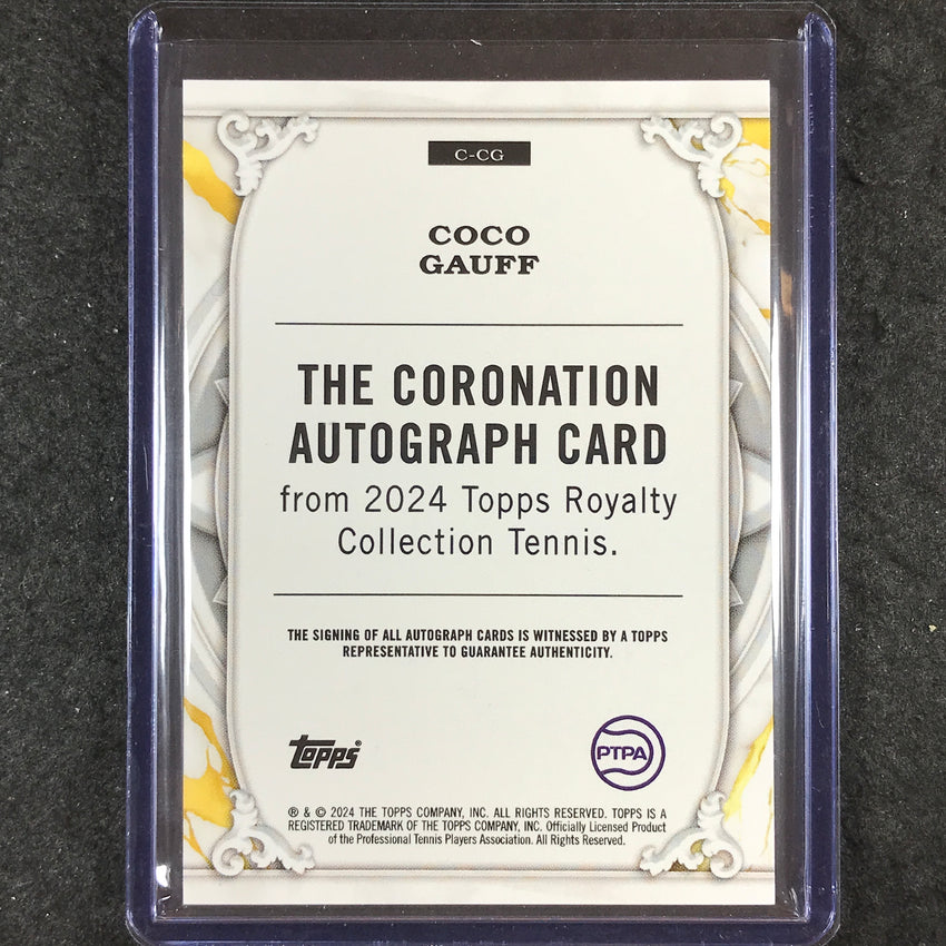 2024 Topps Royalty Tennis COCO GAUFF The Coronation Autograph 24/25