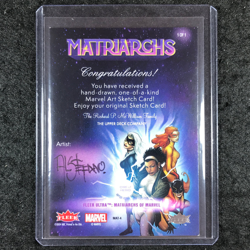 2024 Matriarchs of Marvel GHOST-SPIDER Artist Sketch 1/1 AL STEFANO