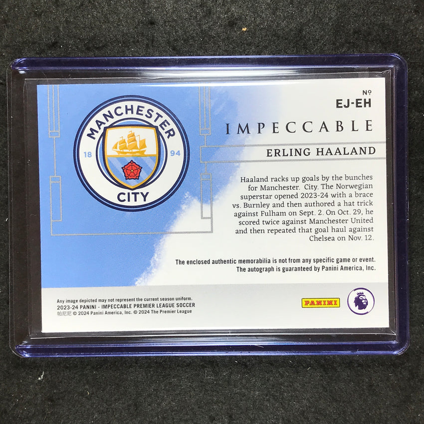 2023-24 Impeccable Soccer ERLING HAALAND Elegance Patch Auto Emerald 3/5