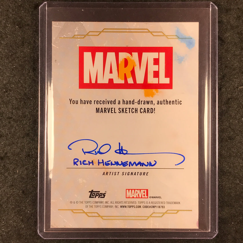 2026 Topps Chrome Marvel Comics HALLOW'S EVE Artist Sketch 1/1 RICH HENNEMANN