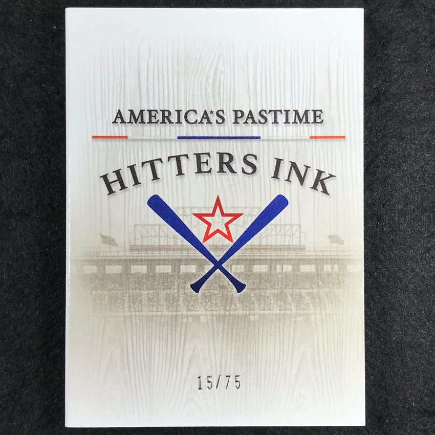 2024 Boys of Summer HAO-YU LEE Hitter's Ink Update Jersey Auto Booklet 15/75