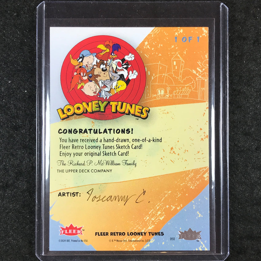 2024 Fleer Retro Looney Tunes WITCH HAZEL Artist Sketch 1/1 JOSEANNY CANDELAS