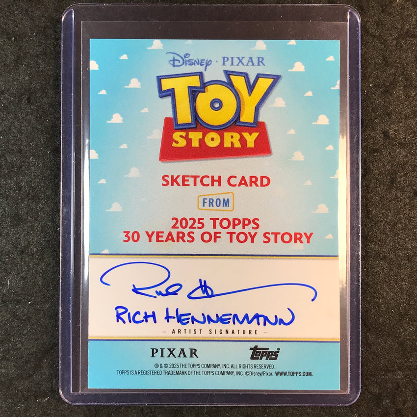 2025 Topps Toy Story CHUCKLES THE CLOWN Artist Sketch 1/1 RICH HENNEMANN