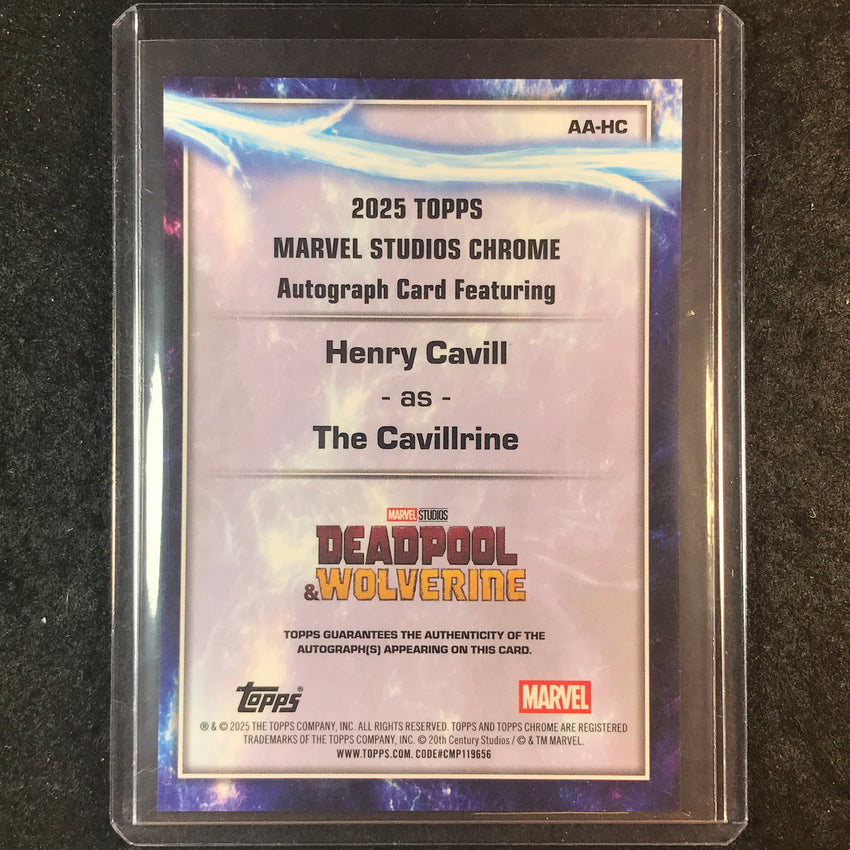 2025 Topps Chrome Marvel Studios HENRY CAVILL AS THE CAVILLRINE Autograph #HC