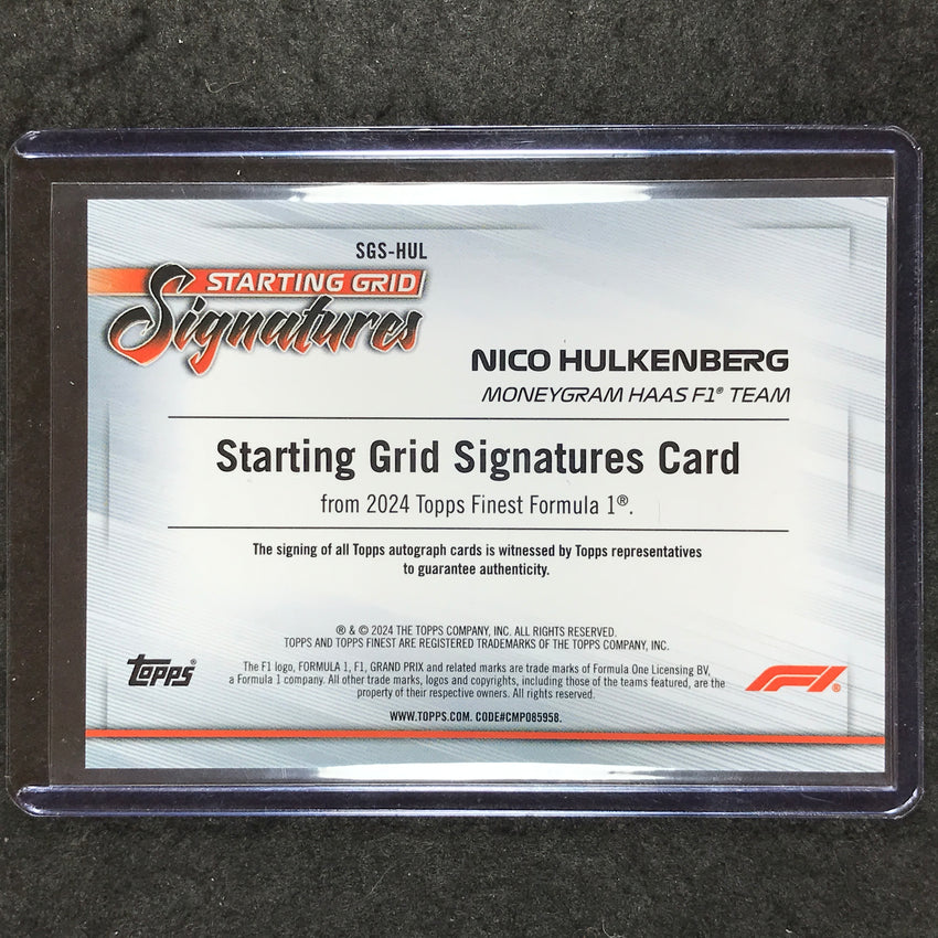 2024 Topps Finest Formula 1 NICO HULKENBERG Starting Grid Signatures Auto 2/8