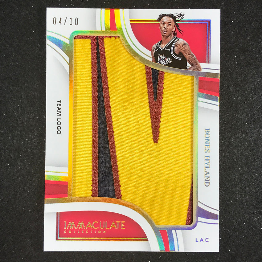 2022-23 Immaculate Bones Hyland Jumbo Patches Team Logo 4/10