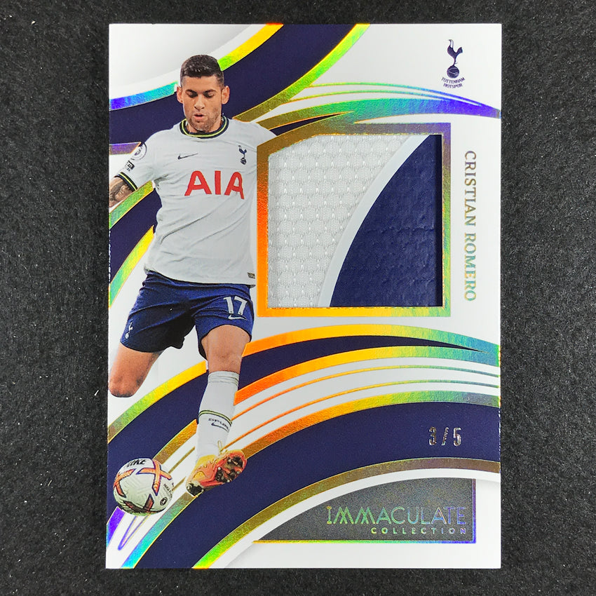 2022-23 Immaculate CRISTIAN ROMERO Brilliance Jersey Relic Patch Holo Gold 3/5