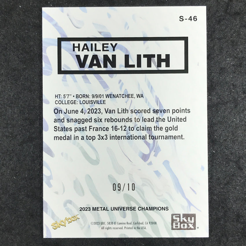 2023 Metal Universe Champions HAILEY VAN LITH Skybox Premium Amethyst 9/10