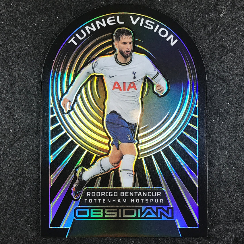 2022-23 Obsidian Rodrigo Bentancur Tunnel Vision Die-cut Electric Yellow 2/10