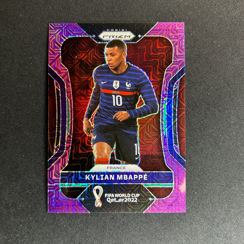 2022 Prizm Fifa World Cup Qatar Kylian Mbappe Purple Mojo 30/49