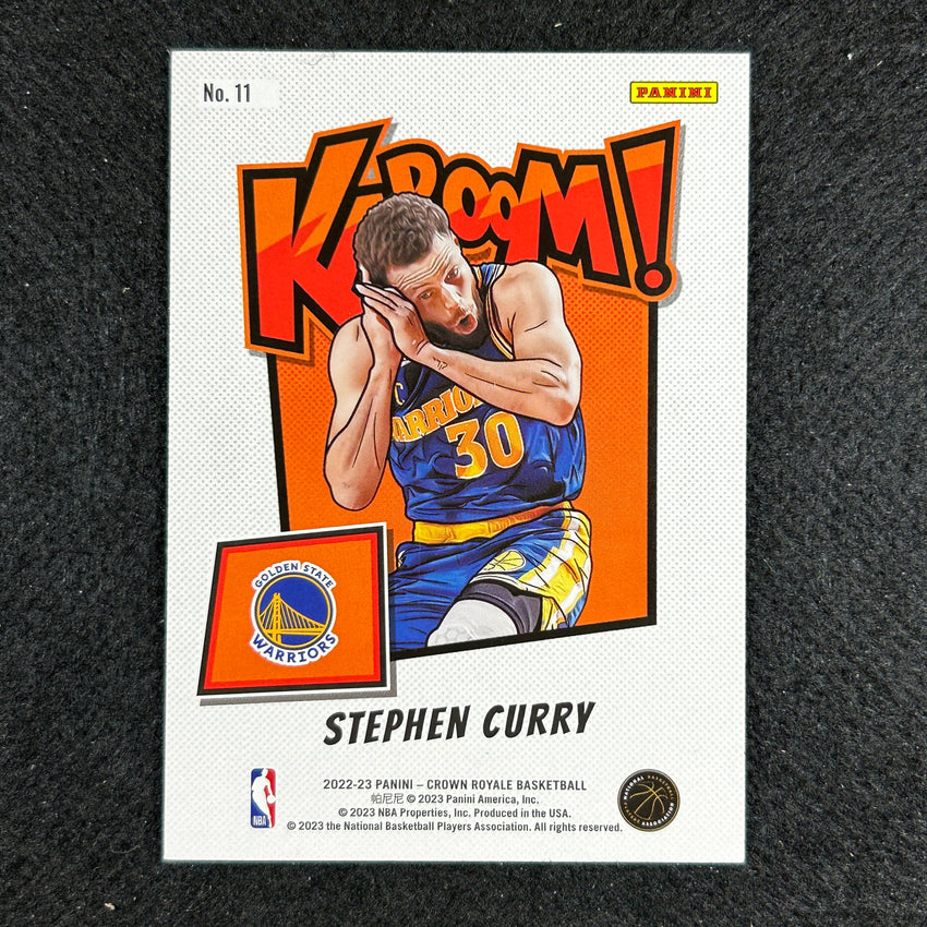 2022-23 Crown Royale Stephen Curry Kaboom Silver Ssp No 11