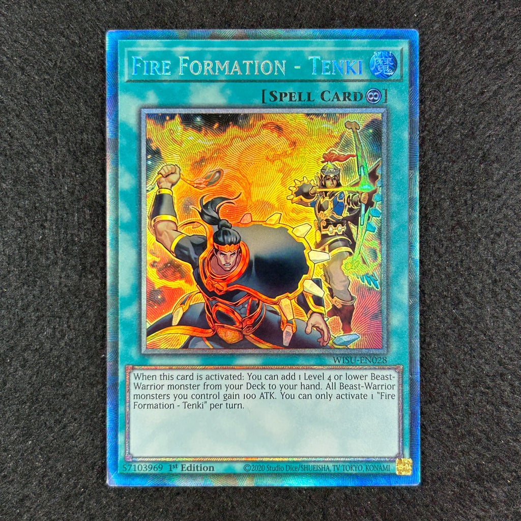 Yu-Gi-Oh! Fire Formation - Tenki French Secret Rare Card - Near Mint Condition