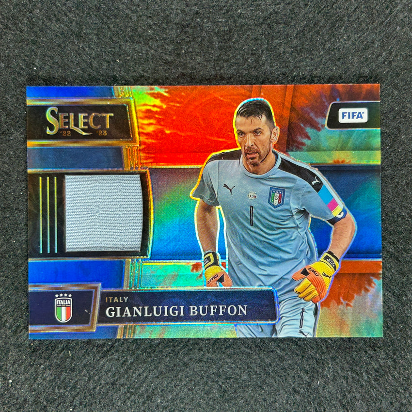2022-23 Select Fifa Gianluigi Buffon Memorabilia Jersey Relic Tie-dye 3/5