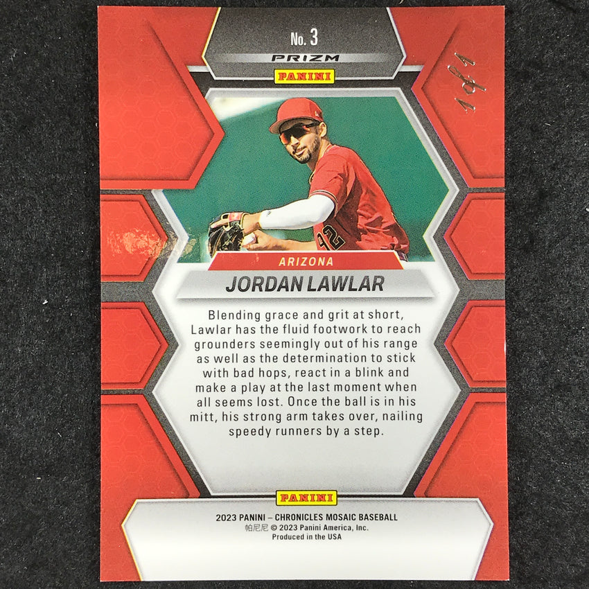 2023 Chronicles Mlb Jordan Lawlar Mosaic Gold Vinyl 1/1