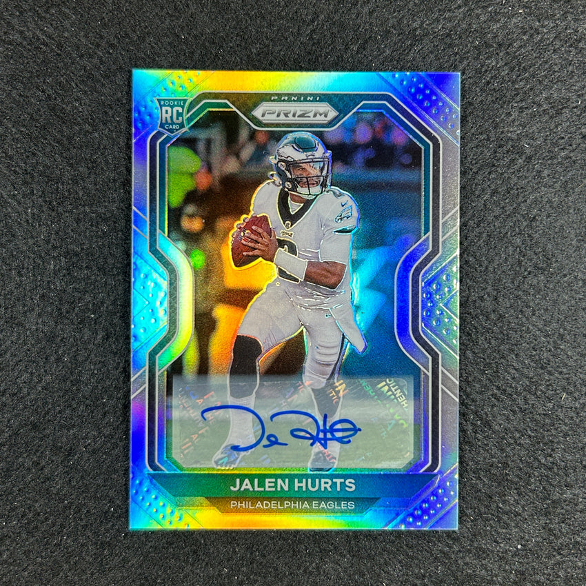 2020 Prizm Football Jalen Hurts Rookie Auto Silver Prizm No 343
