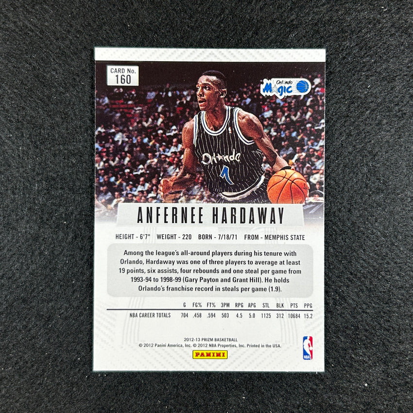 2012-13 Prizm Anfernee Hardaway Silver Prizm Sp No 160