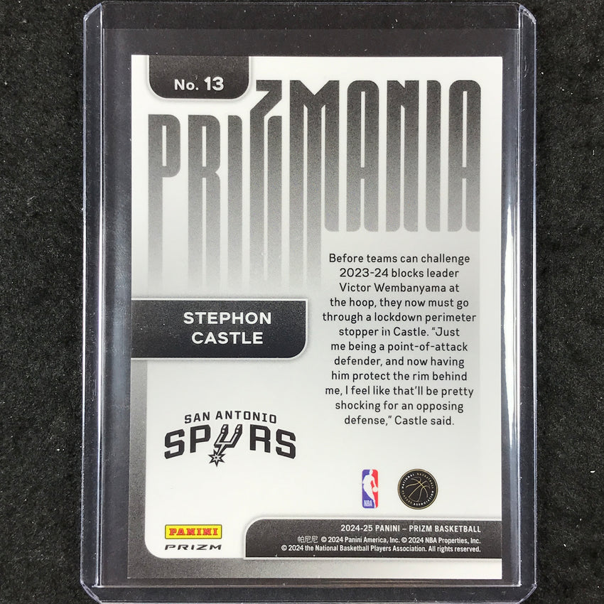 2024-25 Prizm STEPHON CASTLE Prizmania Rookie SSP #13
