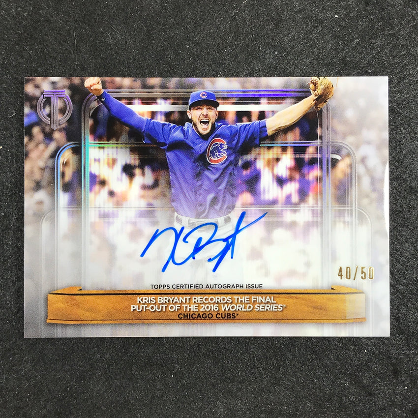 2024 Topps Tribute Mlb Kris Bryant Pat Hughes Calling The Shot Dual Auto 40/50