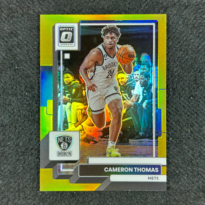 2022-23 Donruss Optic Cameron Thomas Gold Prizm 8/10