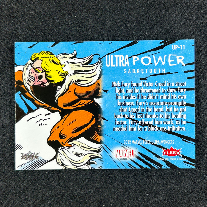 2022 Fleer Ultra Avengers Sabretooth Ultra Power Variant 41/50