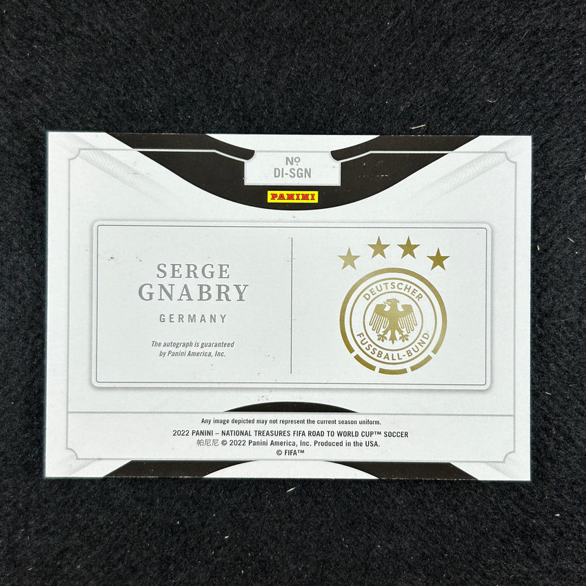 2022 National Treasures World Cup Qatar Serge Gnabry Definitive Ink Auto 17/25