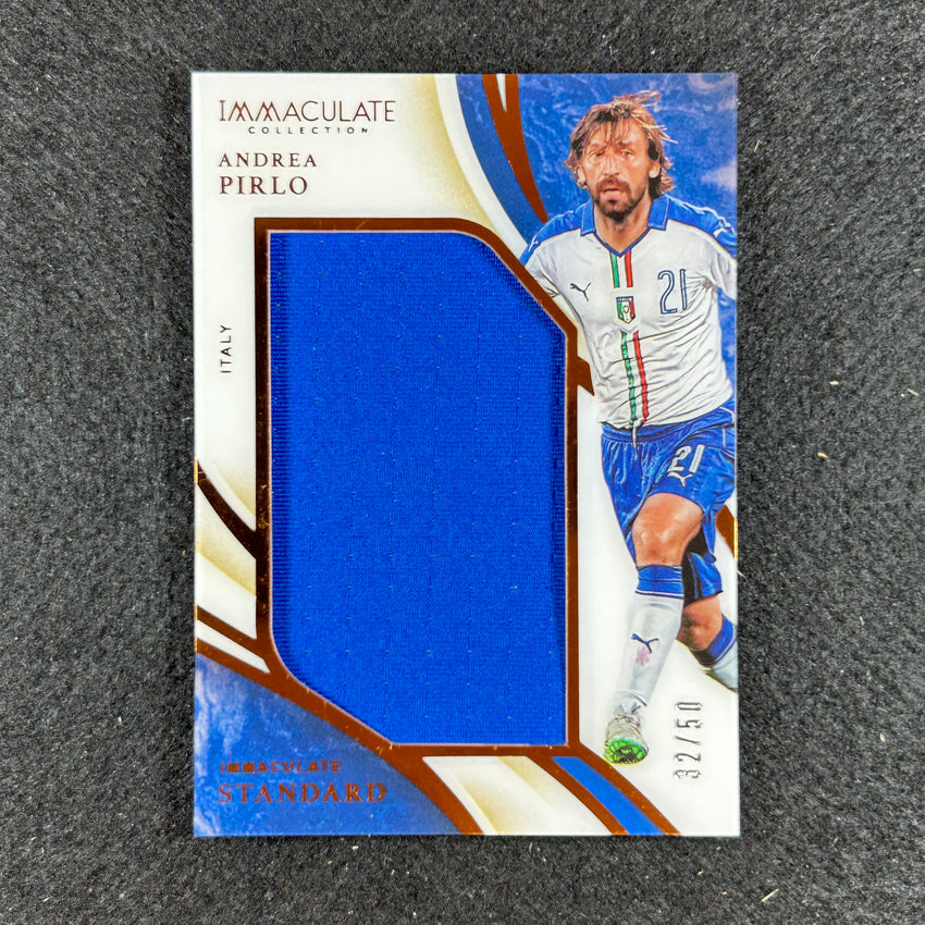 2020 Immaculate Andrea Pirlo Standard Memorabilia Jersey Relic Bronze 32/50