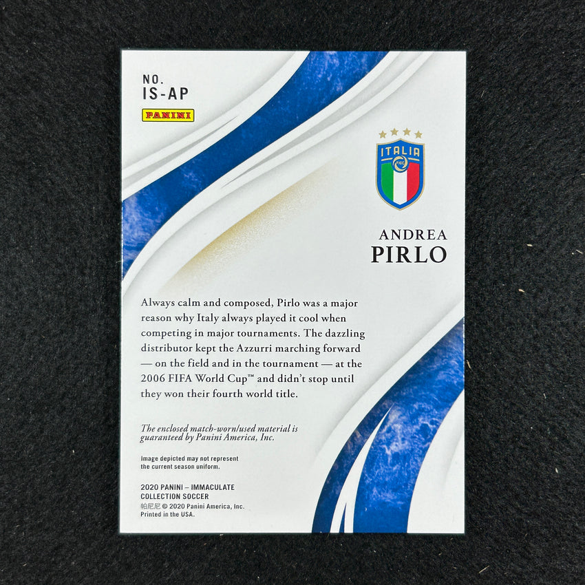 2020 Immaculate Andrea Pirlo Standard Memorabilia Jersey Relic Bronze 32/50