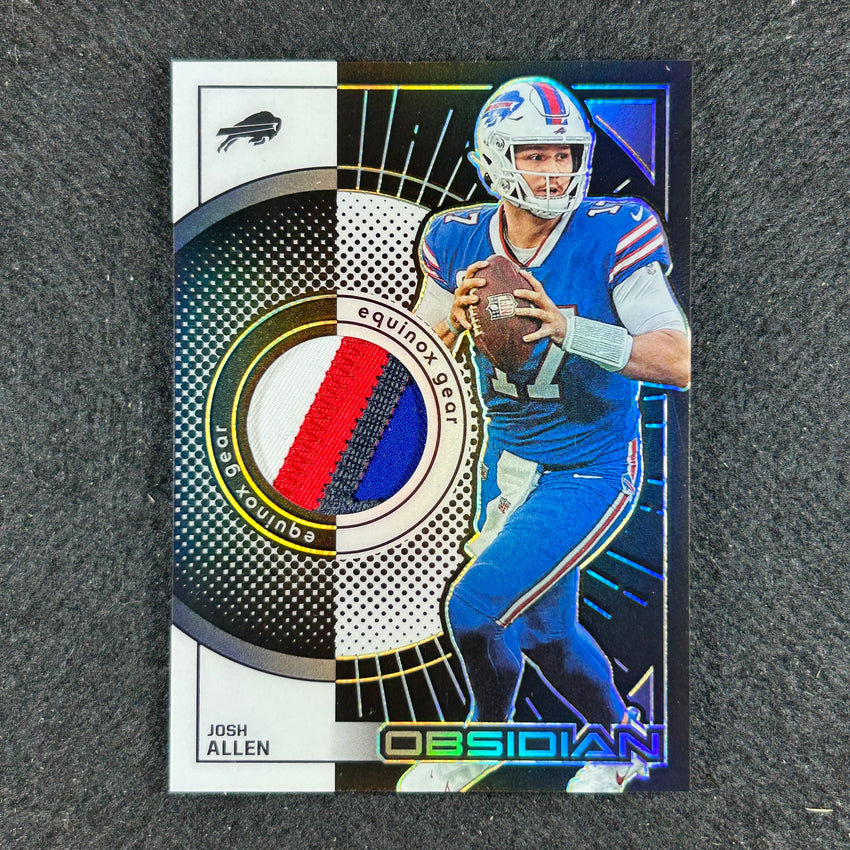 2022 Obsidian Josh Allen Equinox Gear Jersey Patch Yellow 11/25