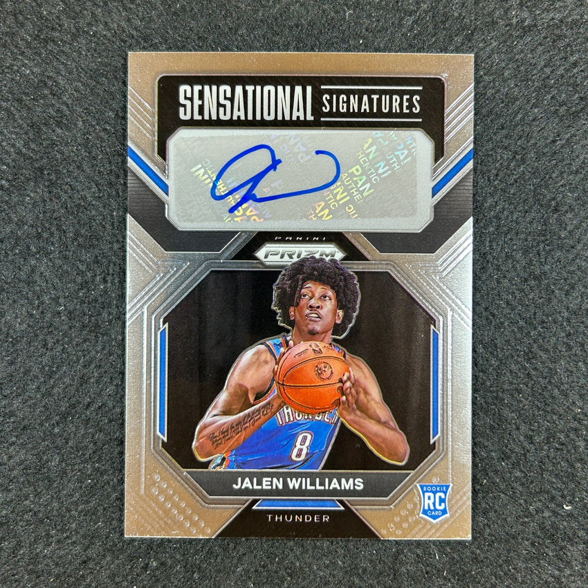 2022-23 Prizm JALEN WILLIAMS Sensational Signatures Rookie Auto Base #JL