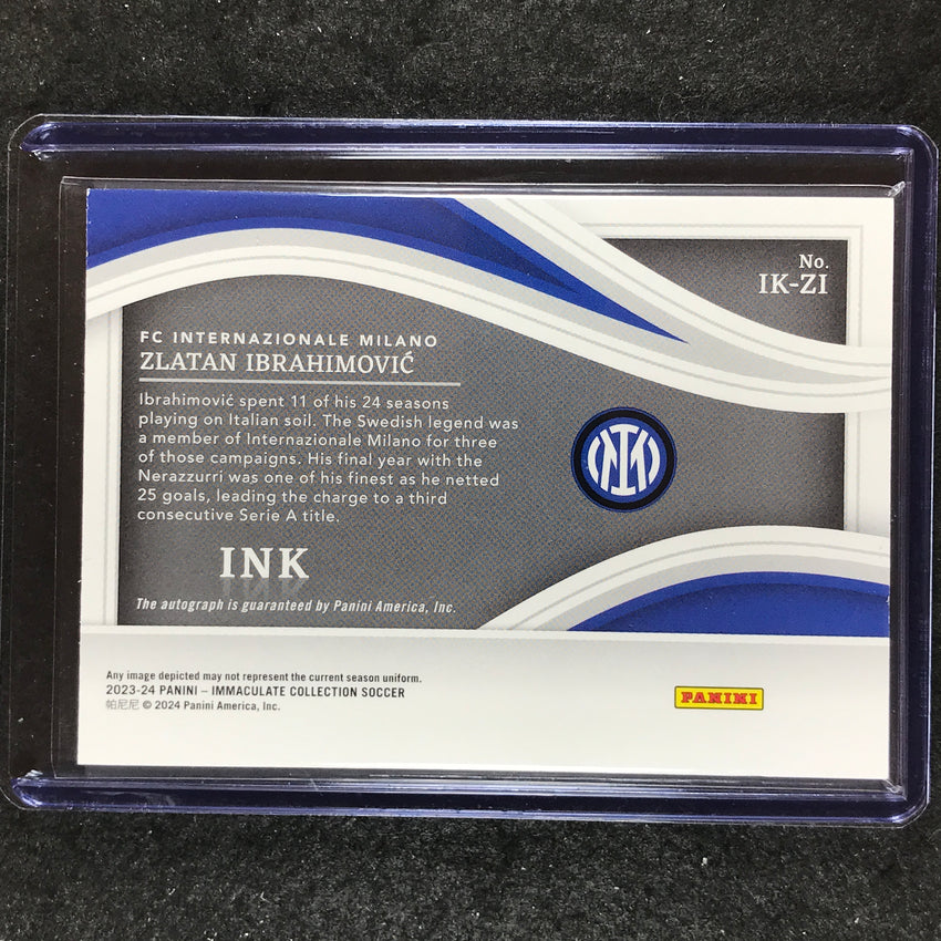 2023-24 Immaculate Soccer ZLATAN IBRAHIMOVIC Ink Auto Platinum 1/1