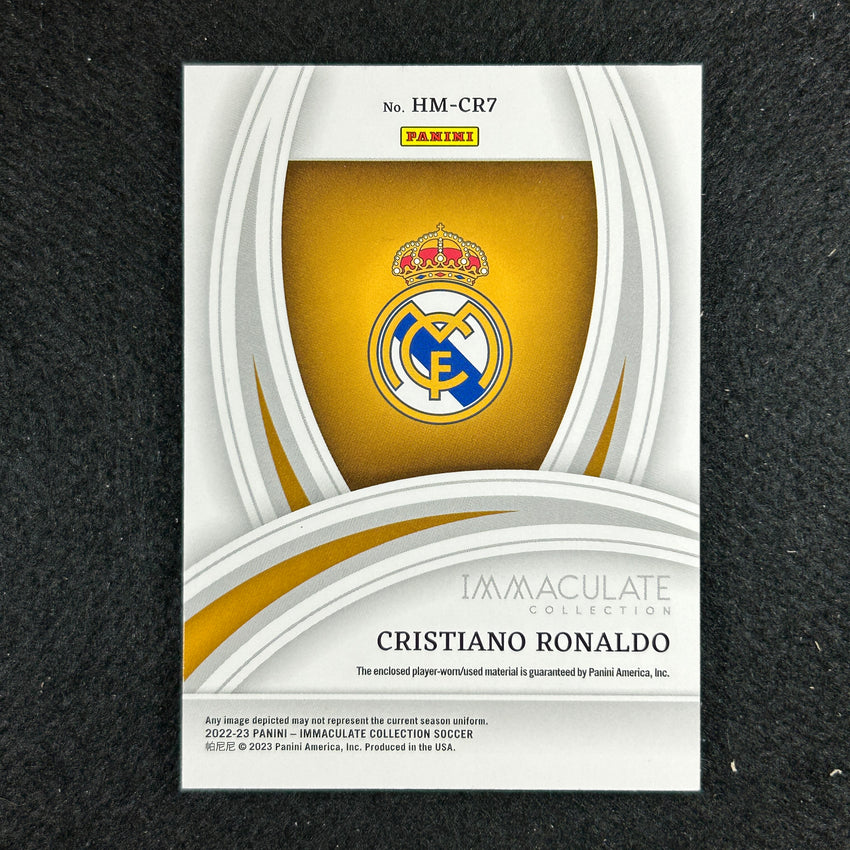 2022-23 Immaculate Cristiano Ronaldo Heralded Material Jersey Relic Bronze 69/99