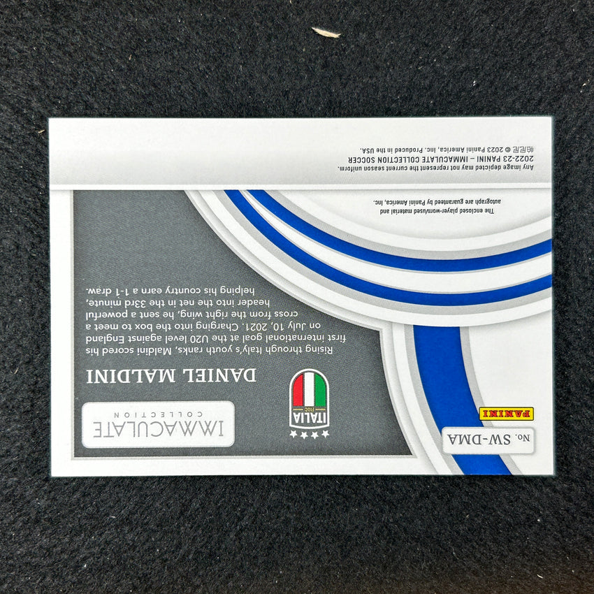 2022-23 Immaculate Daniel Maldini Superior Swatch Signatures Relic Auto 31/99