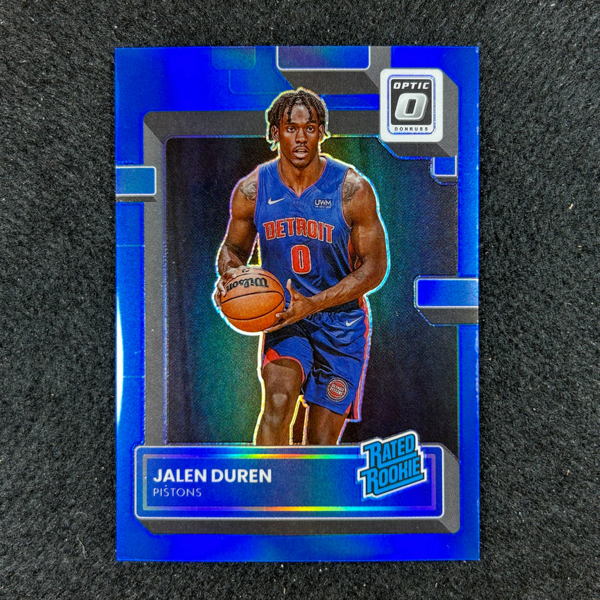 2022-23 Donruss Optic Jalen Duren Rated Rookie Blue 43/49