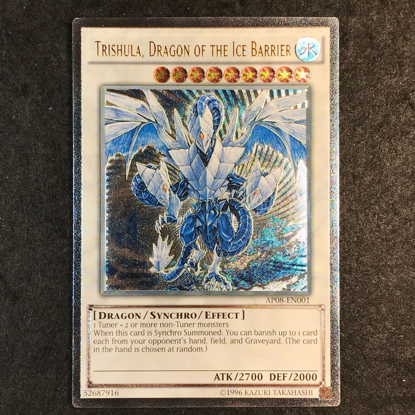 Trishula Dragon Of The Ice Barrier - AP08-EN001 - Ultimate Rare
