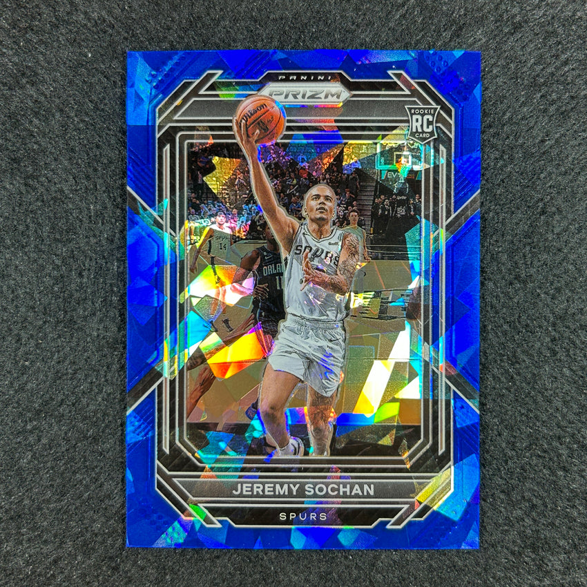 2022-23 Prizm Jeremy Sochan Rookie Blue Ice Prizm /125 No 263