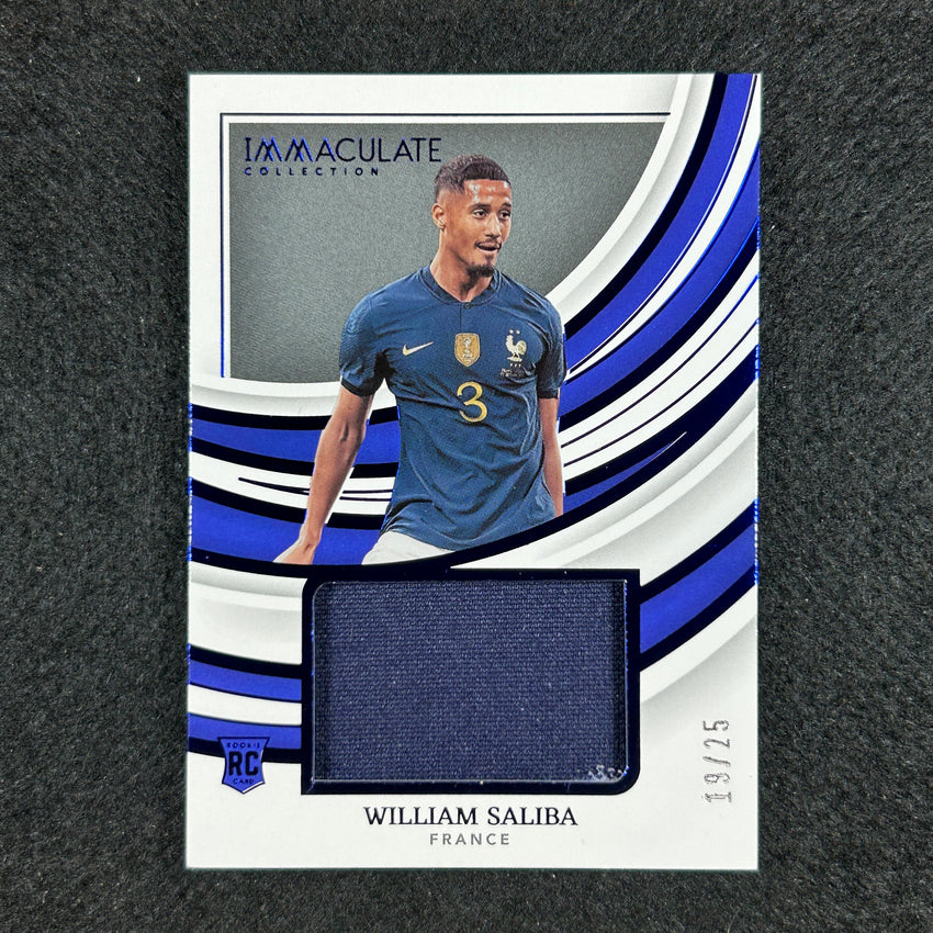 2022-23 Immaculate William Saliba Remarkable Memorabilia Rookie Jersey 19/25