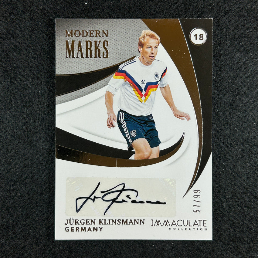 2021 Immaculate Jurgen Klinsmann Modern Marks Auto 57/99