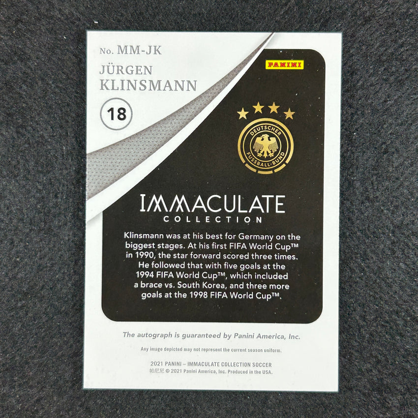 2021 Immaculate Jurgen Klinsmann Modern Marks Auto 57/99