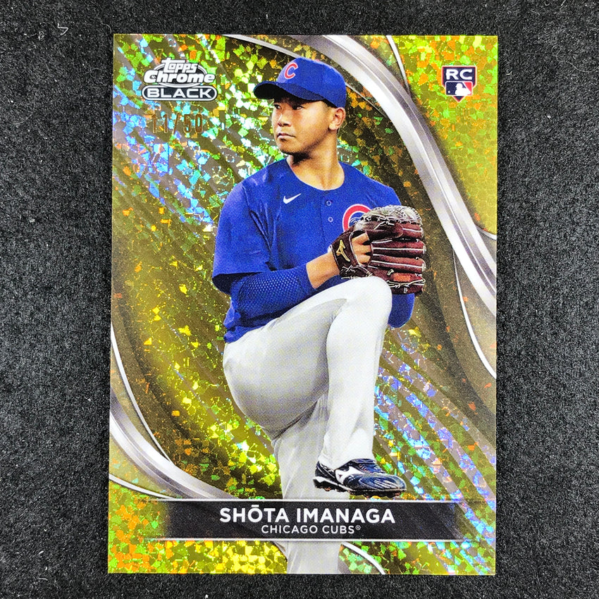 2024 Topps Chrome Black MLB SHOTA IMANAGA Rookie Base Gold Mini-Diamond 11/50