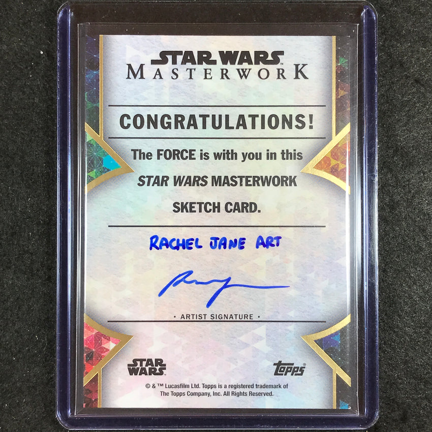 2022 Star Wars Masterwork WICKET W. WARRICK Sketch Card 1/1 Rachel Jane