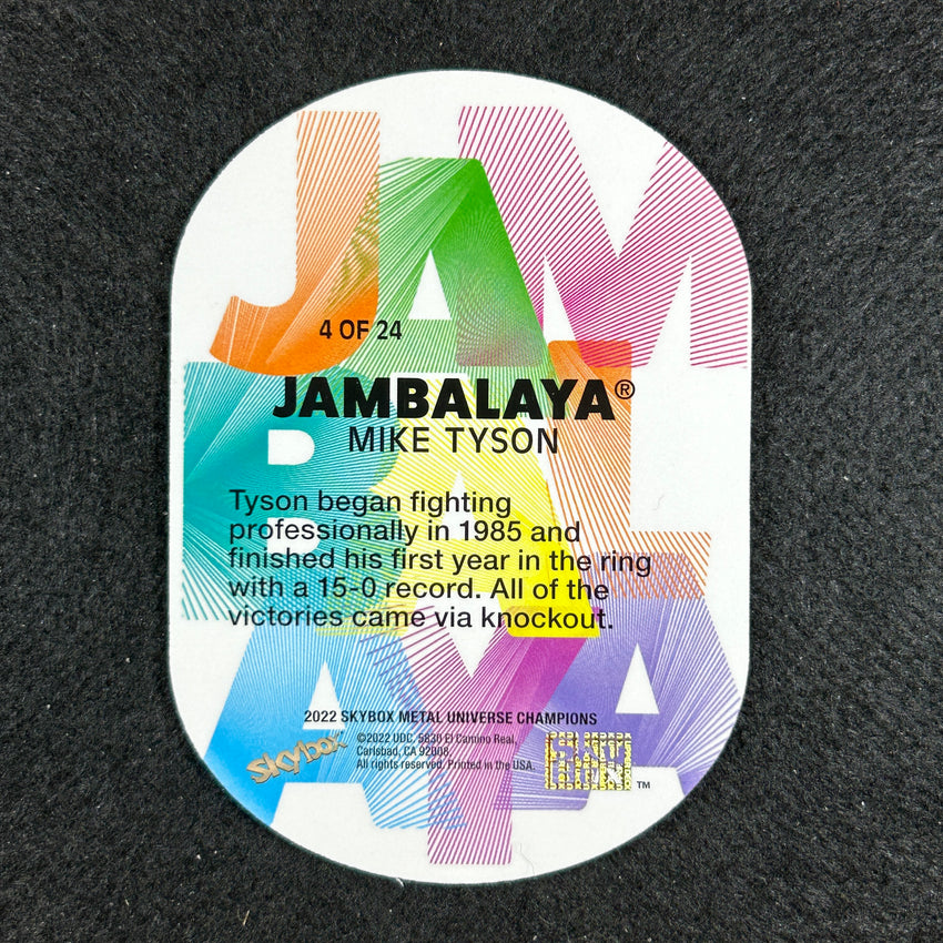 2022 Metal Universe Champions Mike Tyson Jambalaya Die-cut Ssp No 4