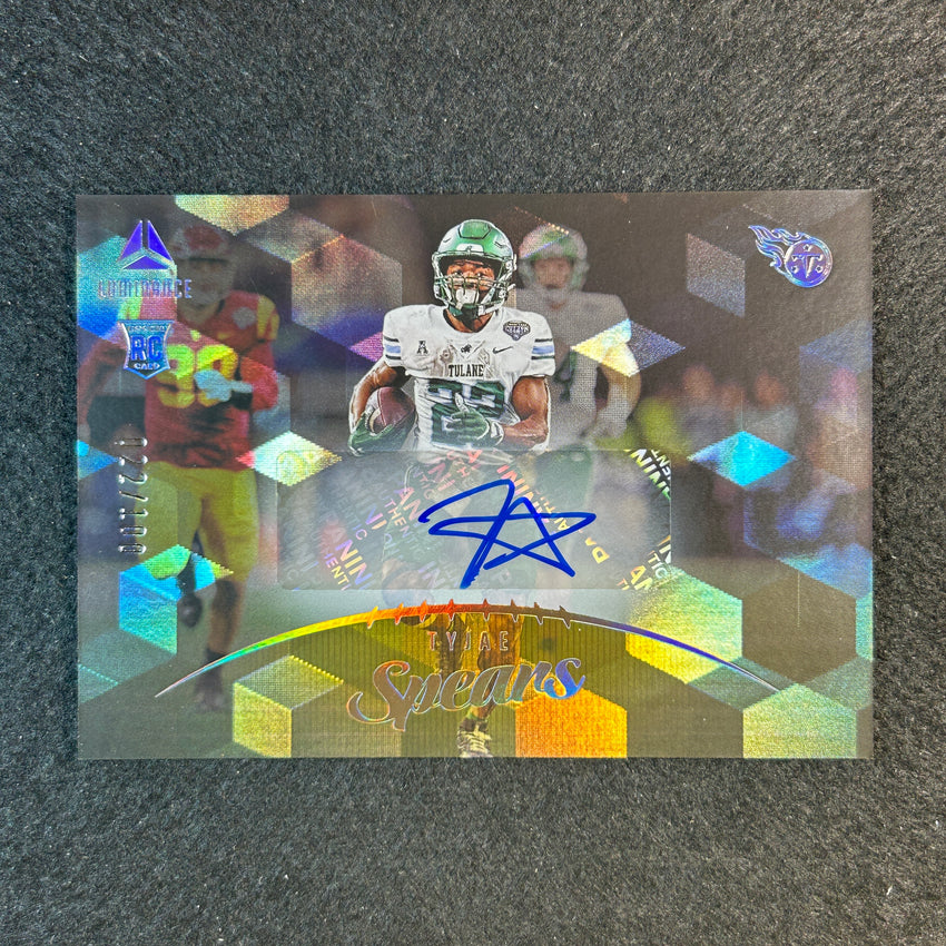 2023 Luminance Nfl Tyjae Spears Rookie Horizontal Auto Cubic Gold 22/100