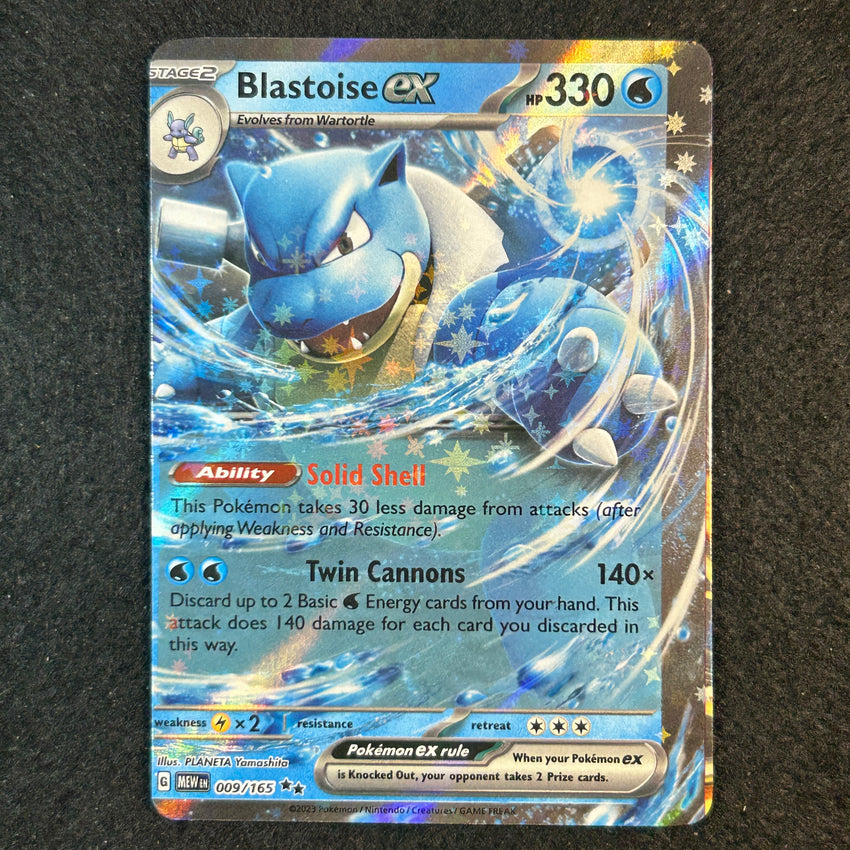 Miscut / Misprint Blastoise EX - 009/165 - Ultra Rare Scarlet And Violet 151